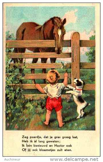 Enfant Illustré - 220 Cheval Chien - Kinder-Zeichnungen