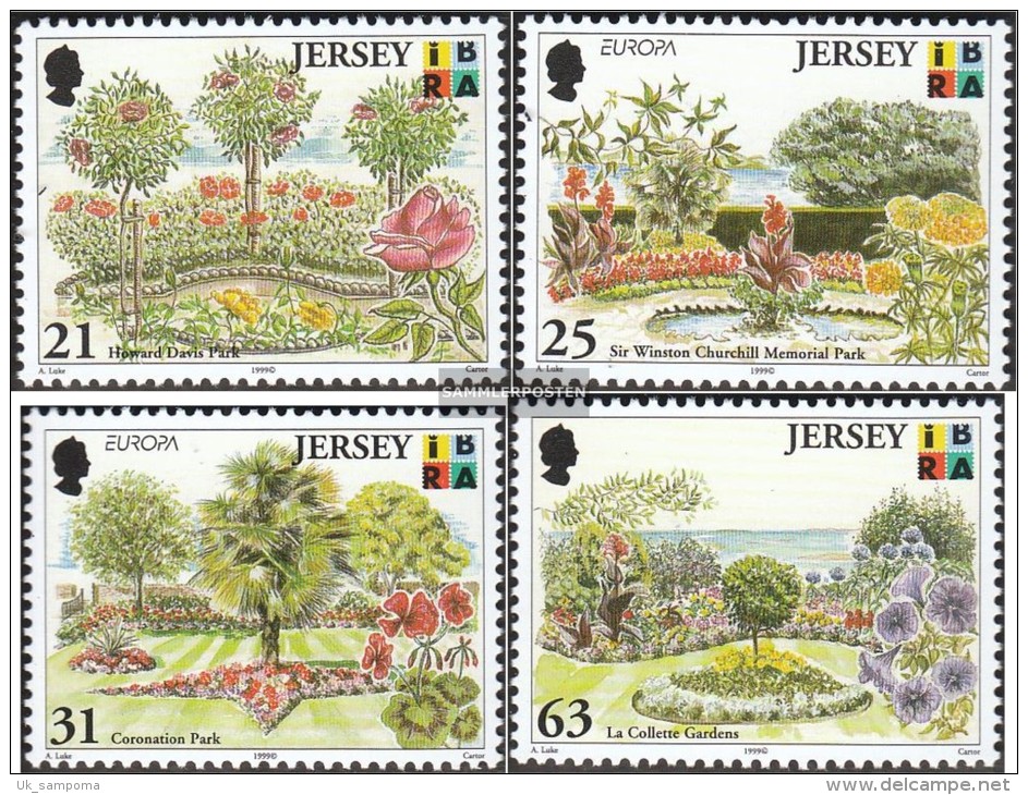 United Kingdom - Jersey 884-887 (complete Issue) Unmounted Mint / Never Hinged 1999 Europe - Jersey