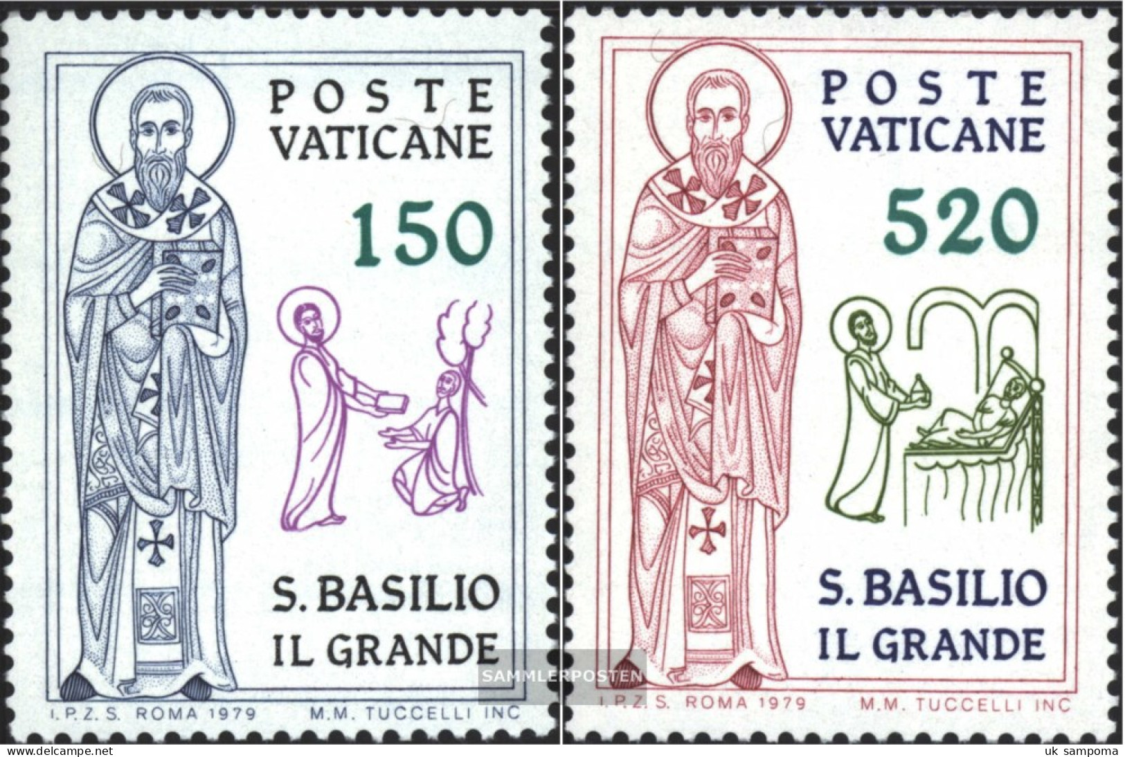 Vatikanstadt 743-744 (complete Issue) Unmounted Mint / Never Hinged 1979 Basilius The Great - Unused Stamps