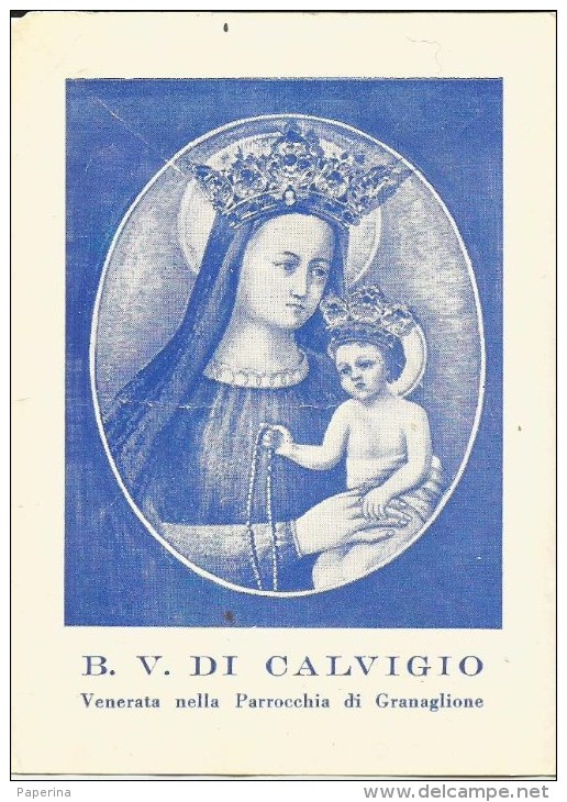 SANTINO  B.V. DI CALVIGIO VENERATA NELLA PARROCCHIA DI GRANAGLIONE - Santini