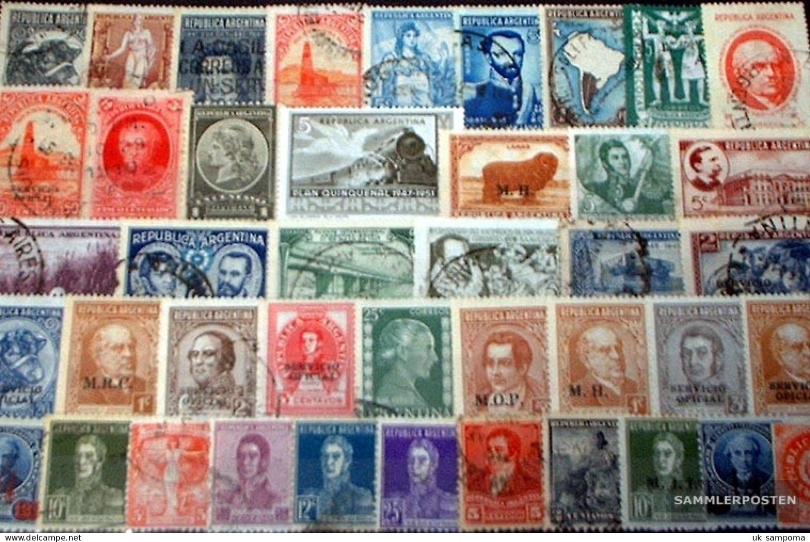 Argentina 100 Different Stamps - Colecciones & Series