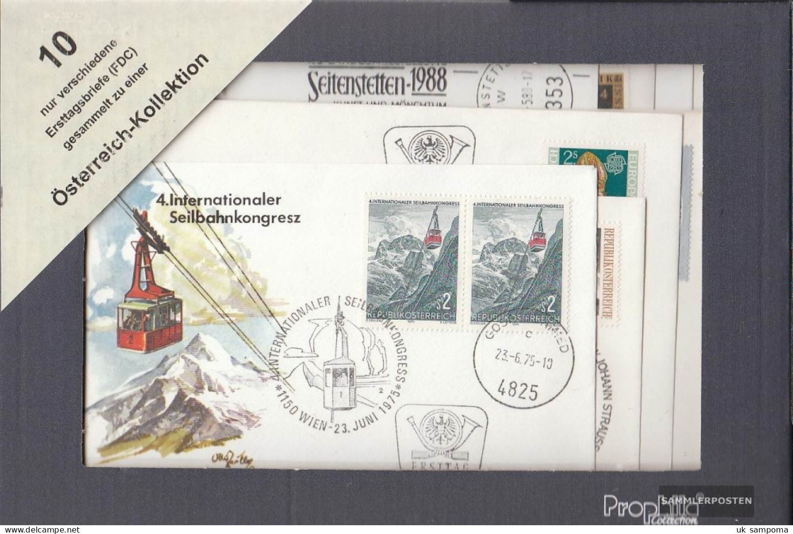 Austria 10 Various Erstagsbriefe FDC - Sammlungen