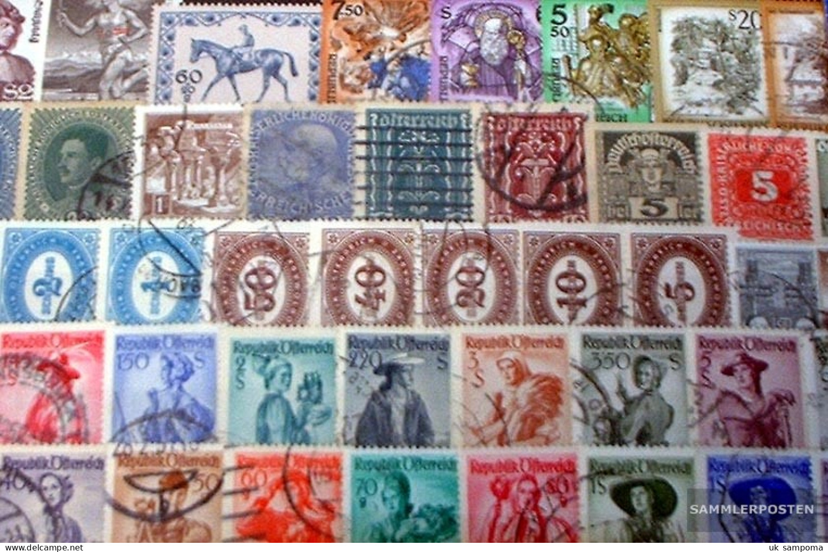 Austria 100 Different Stamps - Collections