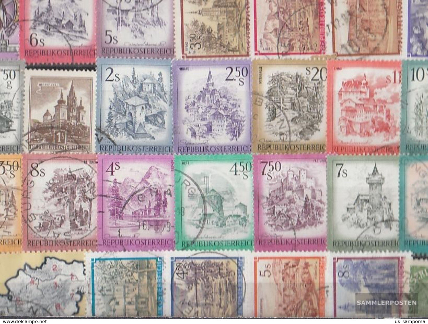 Austria 50 Different Stamps - Colecciones