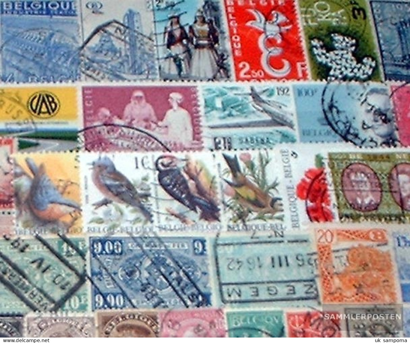 Belgium 200 Different Stamps - Collections