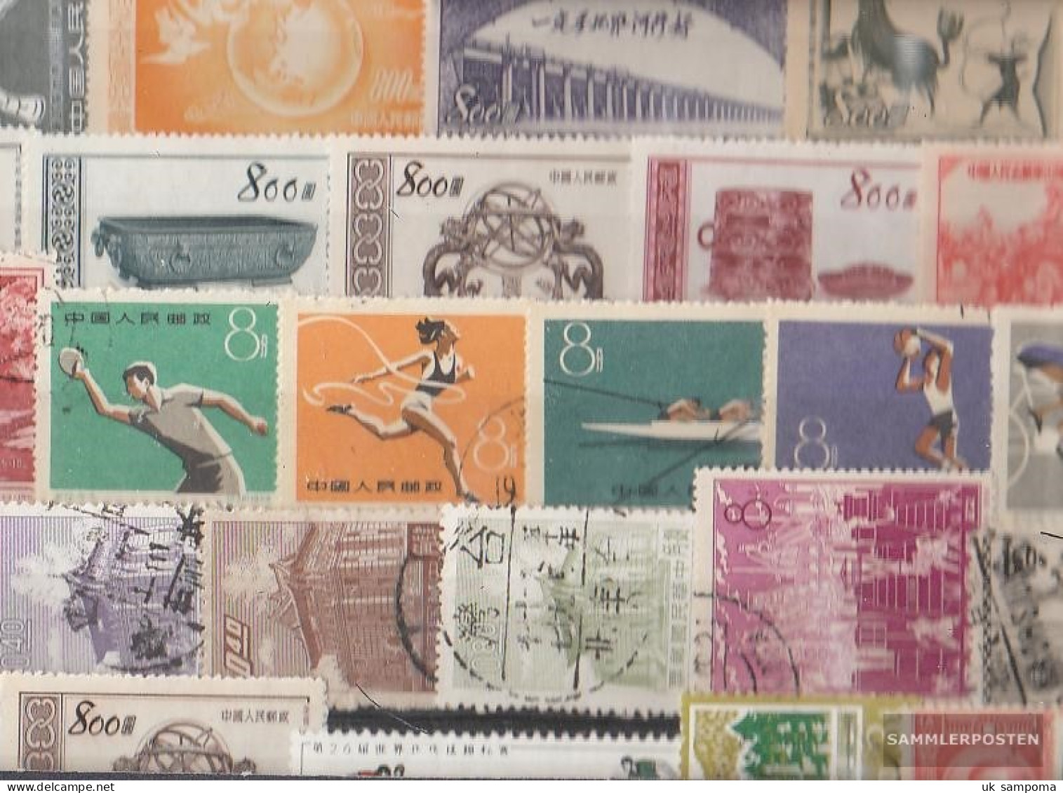 China 50 Different Stamps  With Areas (Z.B. Taiwan) - Colecciones & Series