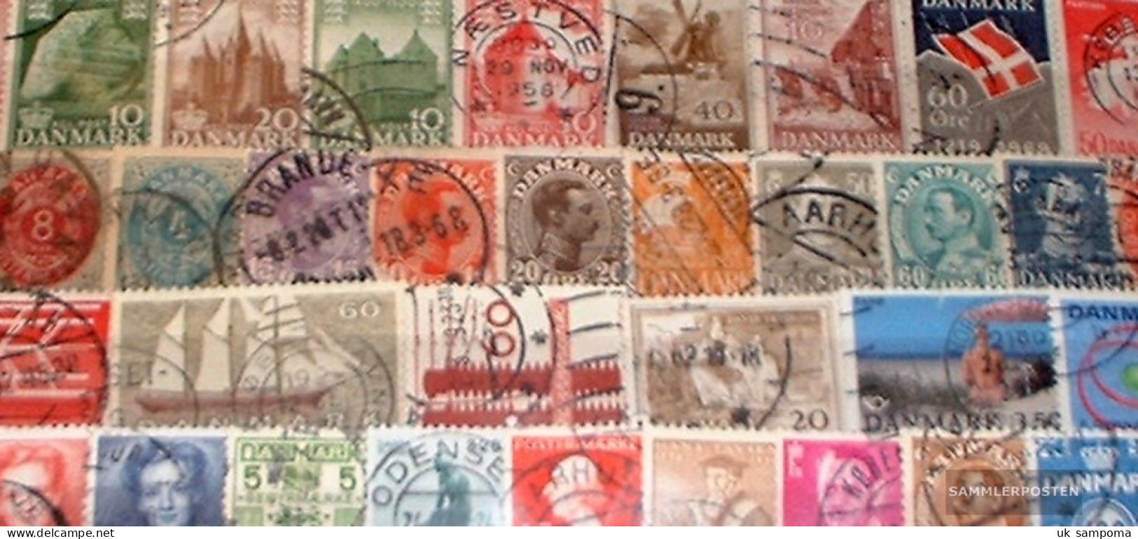 Denmark 150 Different Stamps - Collections