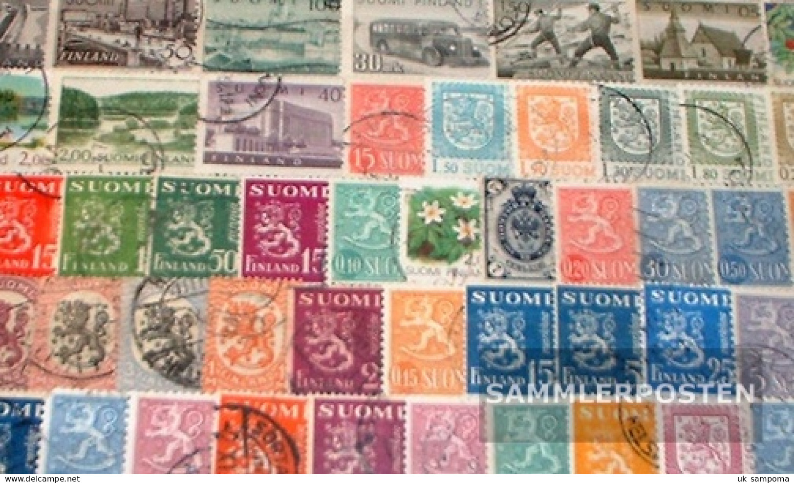 Finland 100 Different Stamps - Collections