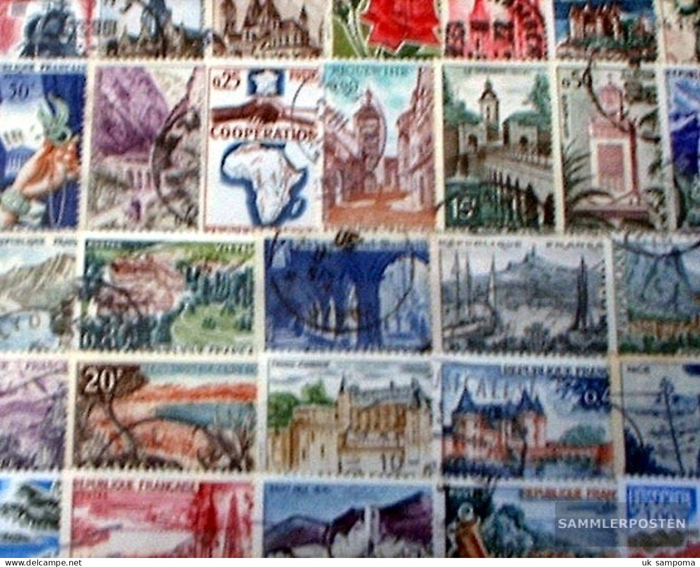 France 50 Different  Special Stamps And Large - Verzamelingen