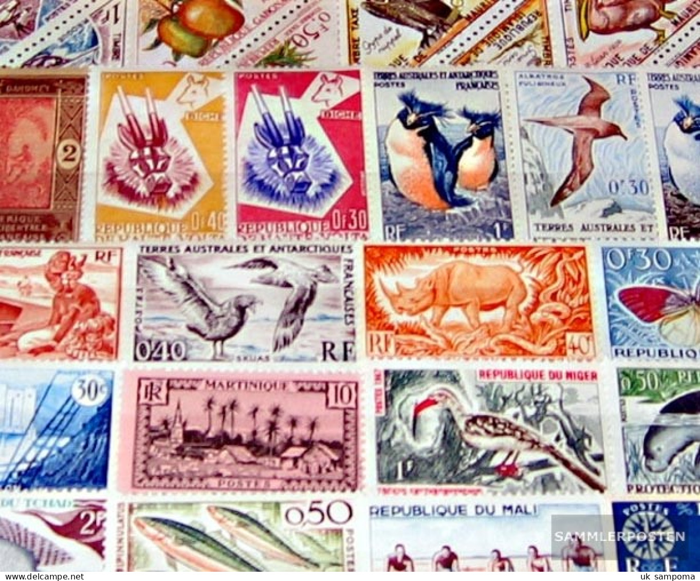 France 50 Different Stamps Unmounted Mint / Never Hinged French Colony Or Successor - Collections