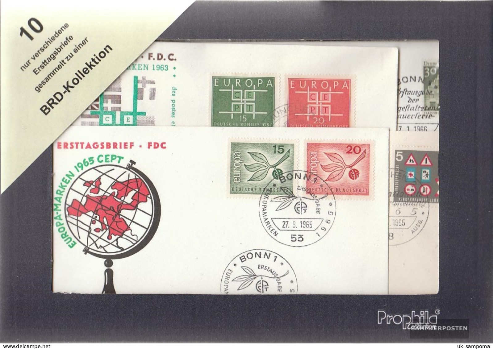 FRD (FR.Germany) 10 Different Erstagsbriefe FDC - Collezioni