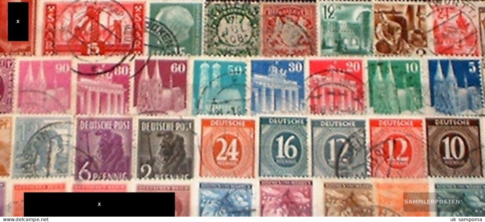 Germany 50 Different Stamps  German Dependencies - Collections