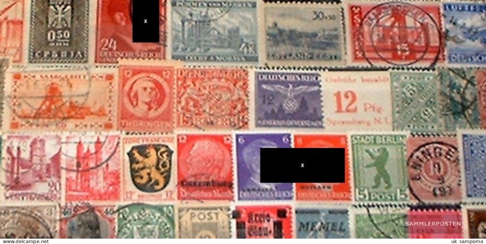 Germany 50 Different Stamps  Out Different German Areas - Collections