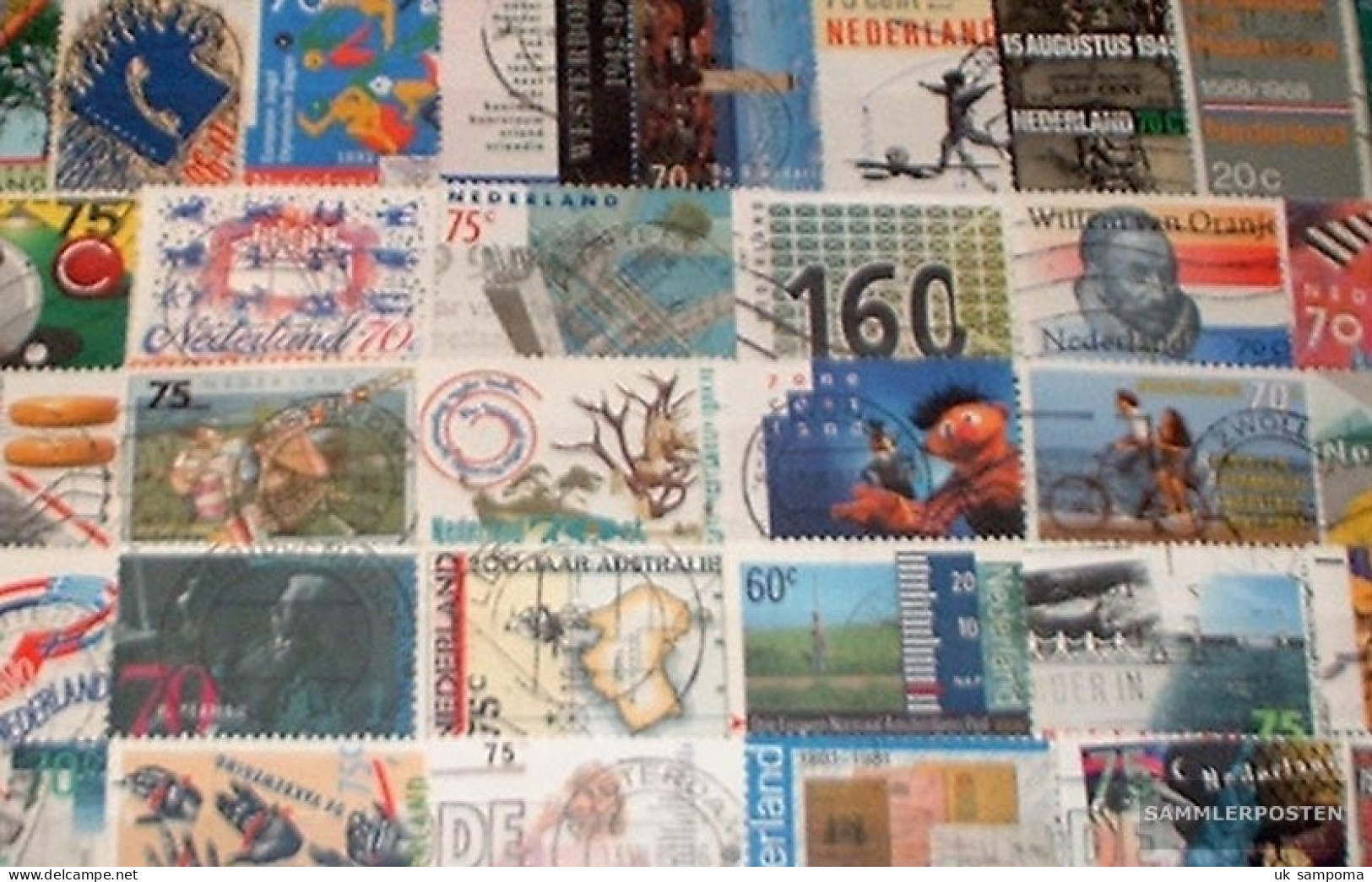 Netherlands 150 Different Stamps - Collections