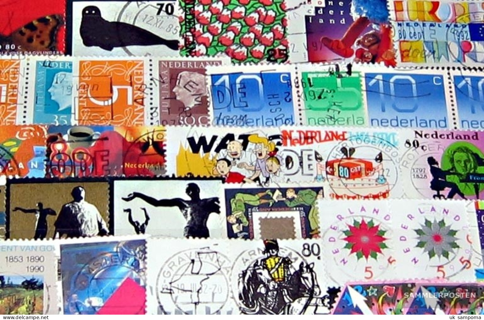 Netherlands 250 Different Stamps - Collections