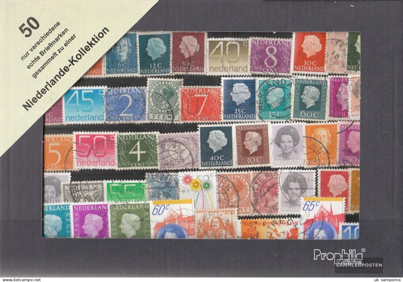Netherlands 50 Different Stamps - Collections