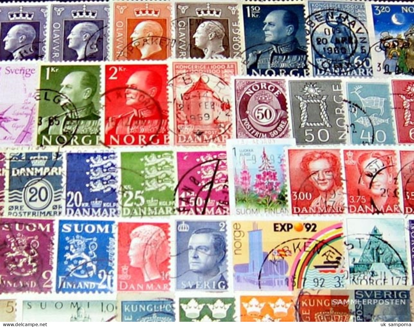 Northern Europe 150 Different Stamps  Scandinavia - Lots & Kiloware (mixtures) - Max. 999 Stamps