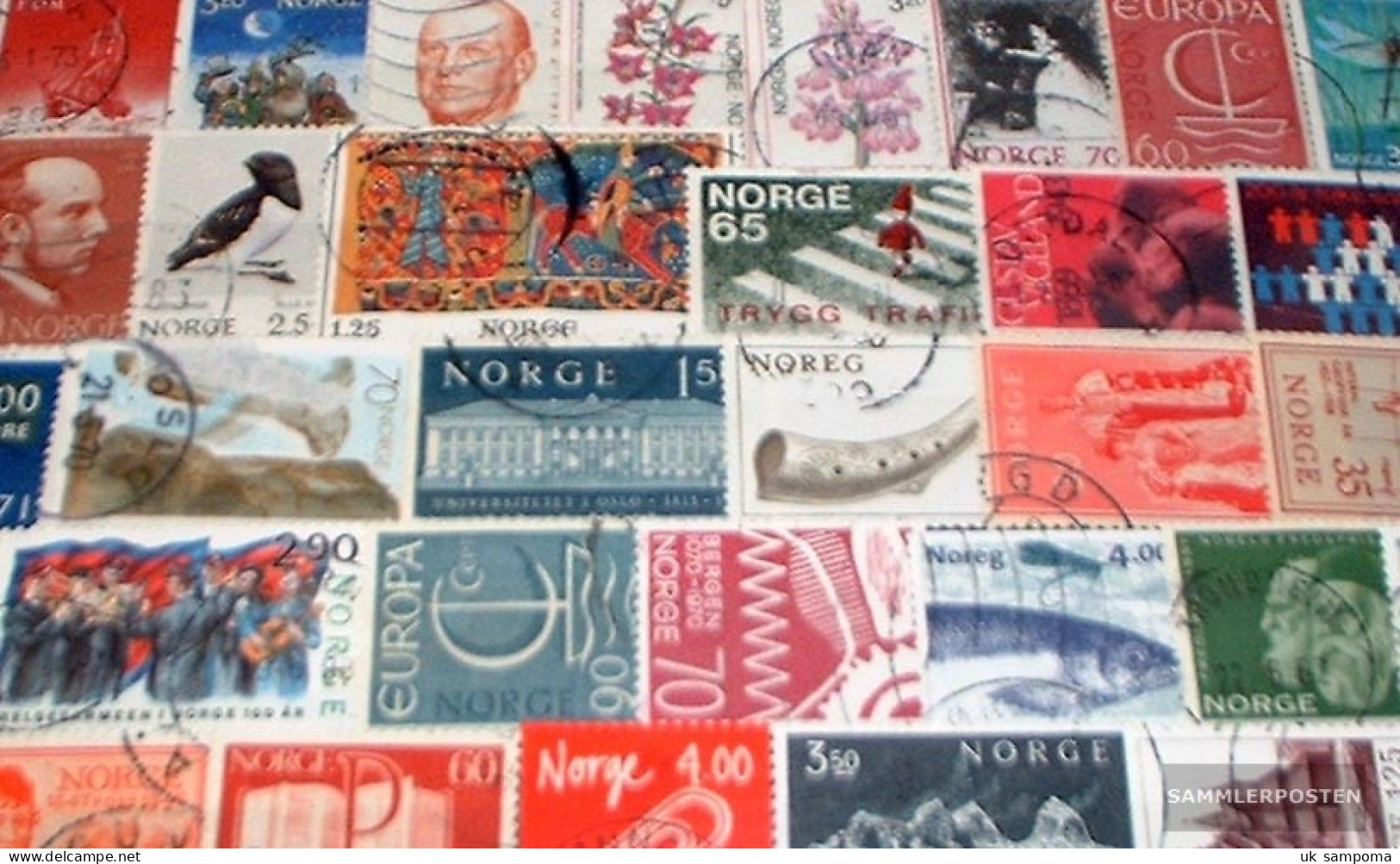 Norway 100 Different  Special Stamps And Large - Collections