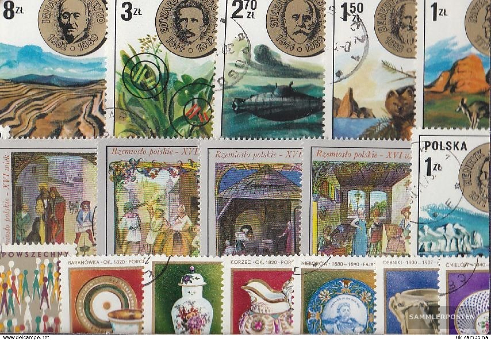 Poland 50 Different Special Stamps  In Complete Expenditure - Collections