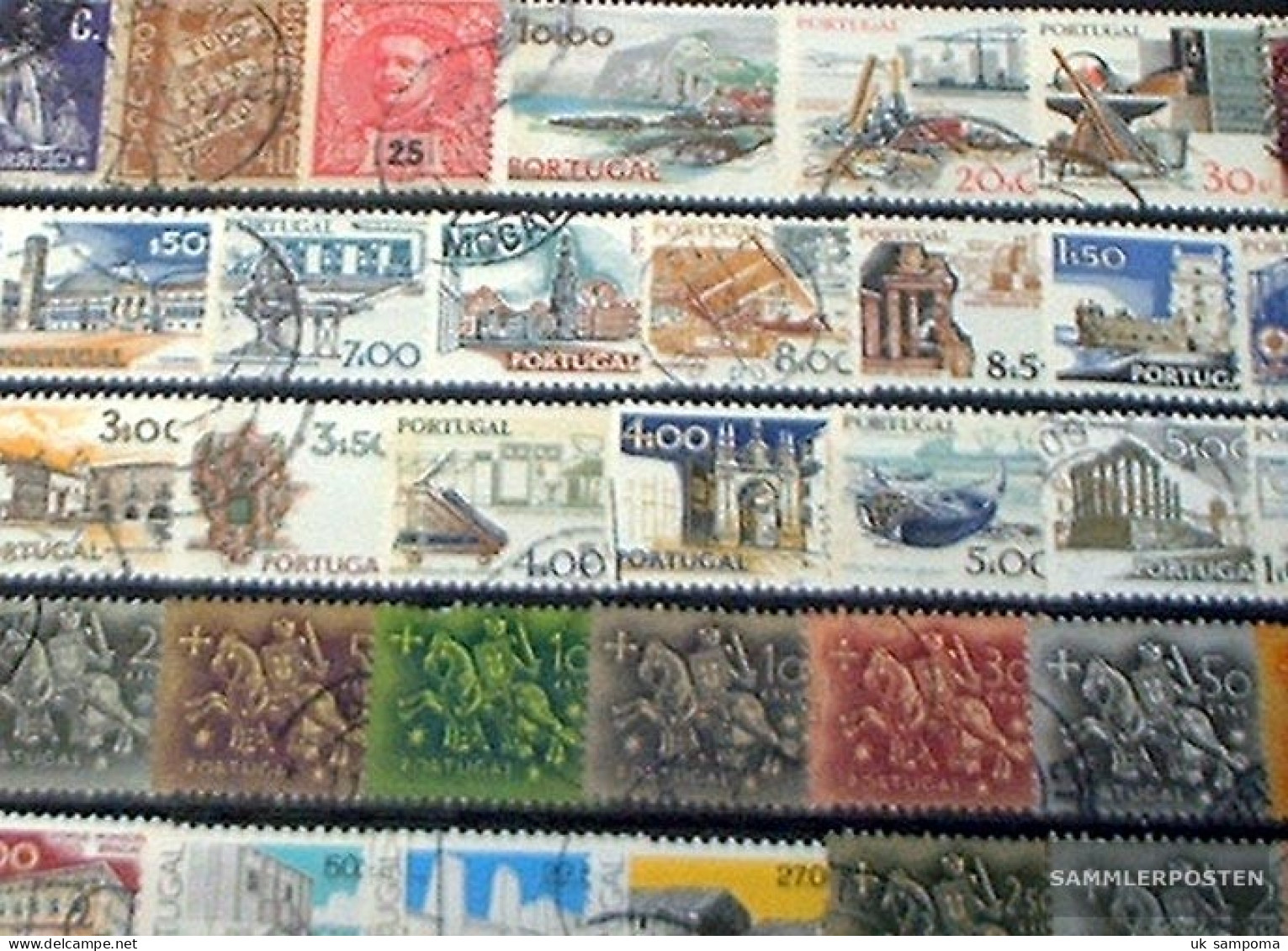 Portugal 50 Different Stamps - Lotes & Colecciones