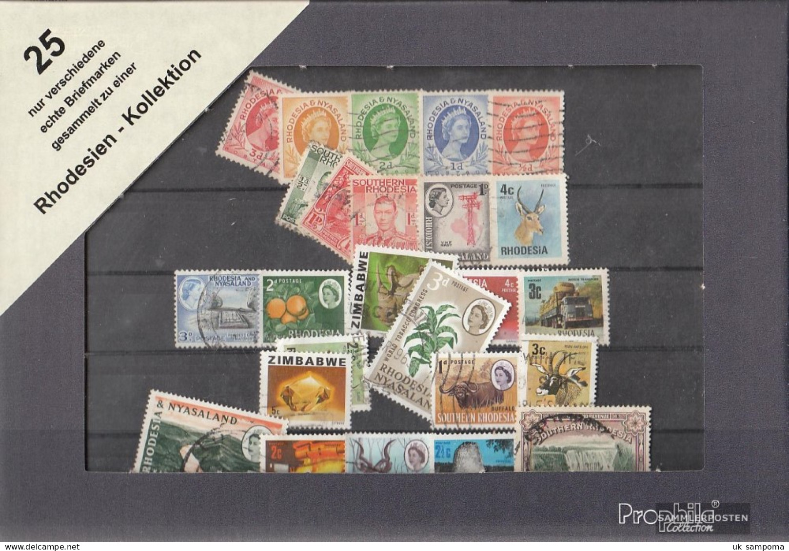 Rhodesien 25 Different Rhodesien Stamps - Zimbabwe (1980-...)