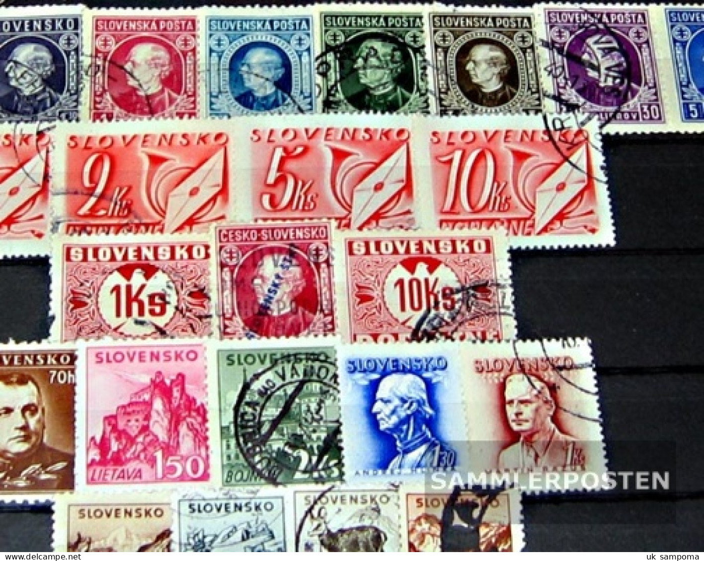 Slovakia 25 Different Stamps  Until 1945 - Lots & Serien