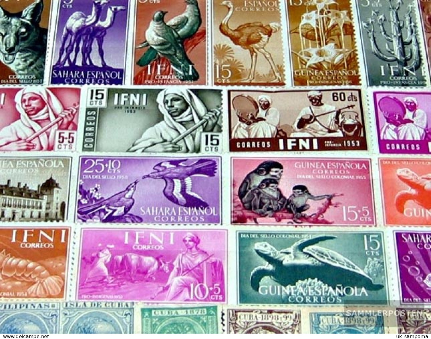 Spain 50 Different Stamps Unmounted Mint / Never Hinged - Collections