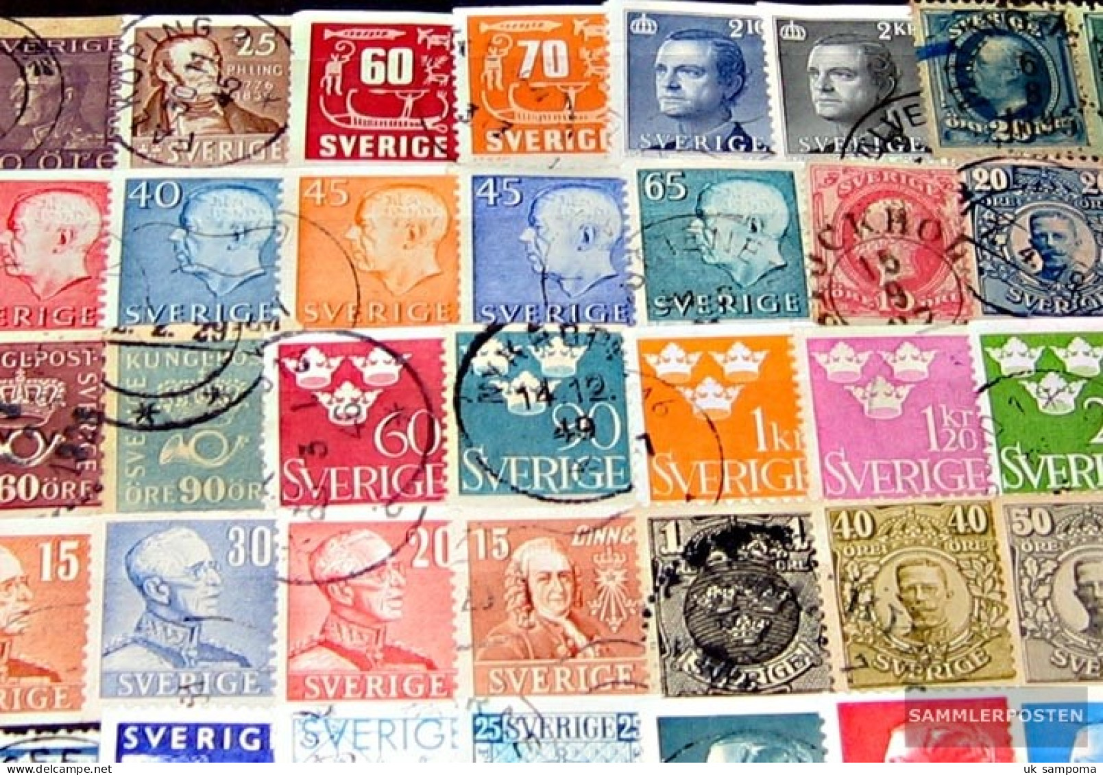 Sweden 100 Different Stamps - Collections