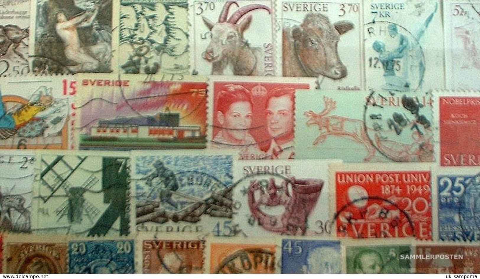 Sweden 150 Different Stamps - Collections