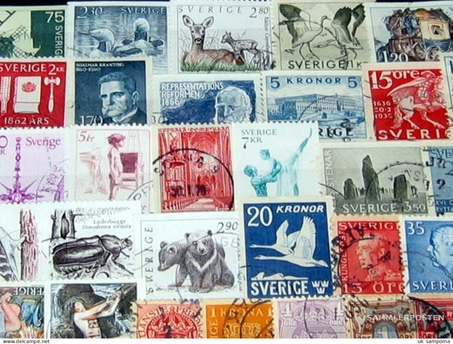 Sweden 200 Various Stamps - Collections