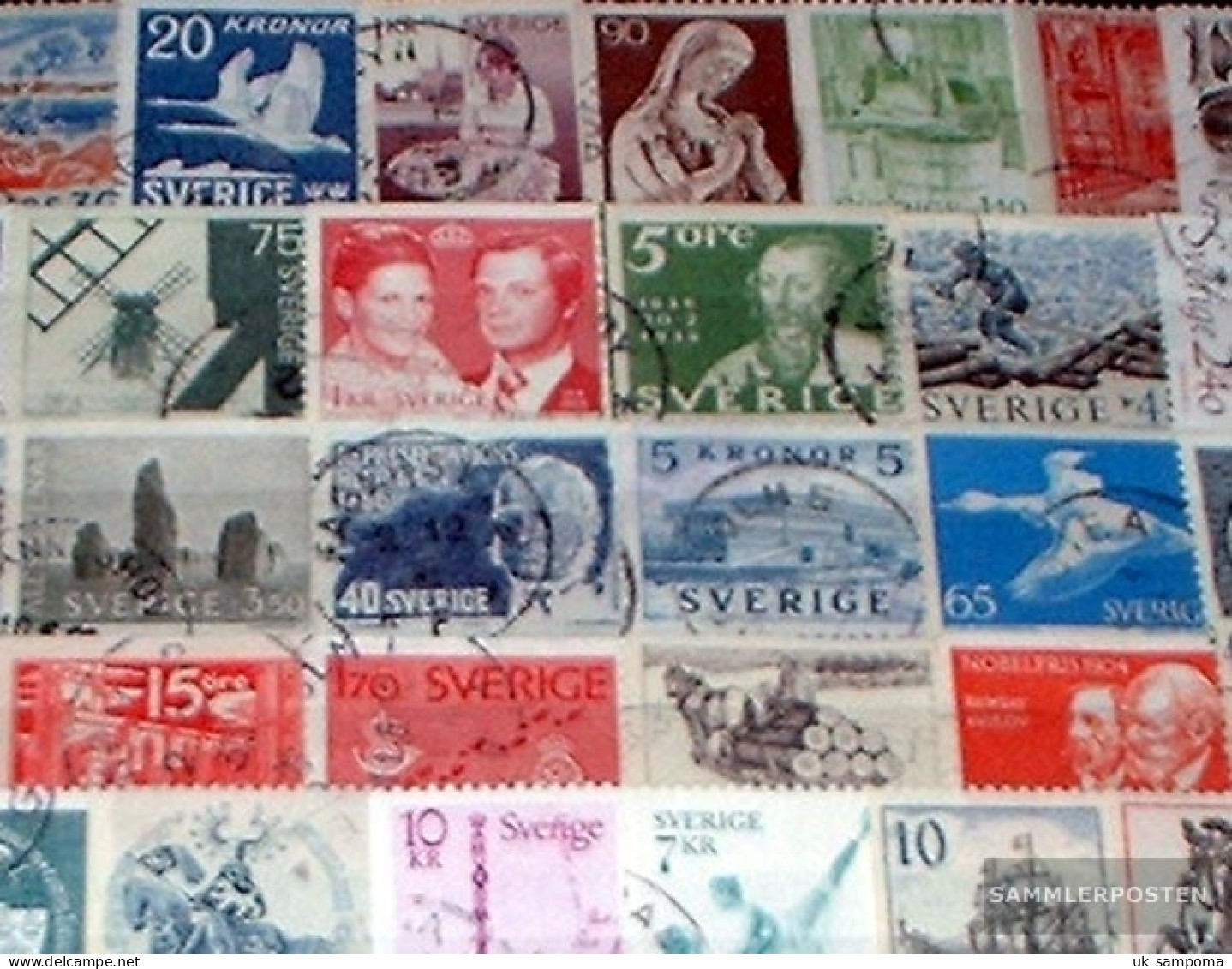 Sweden 50 Different  Special Stamps And Large - Collections