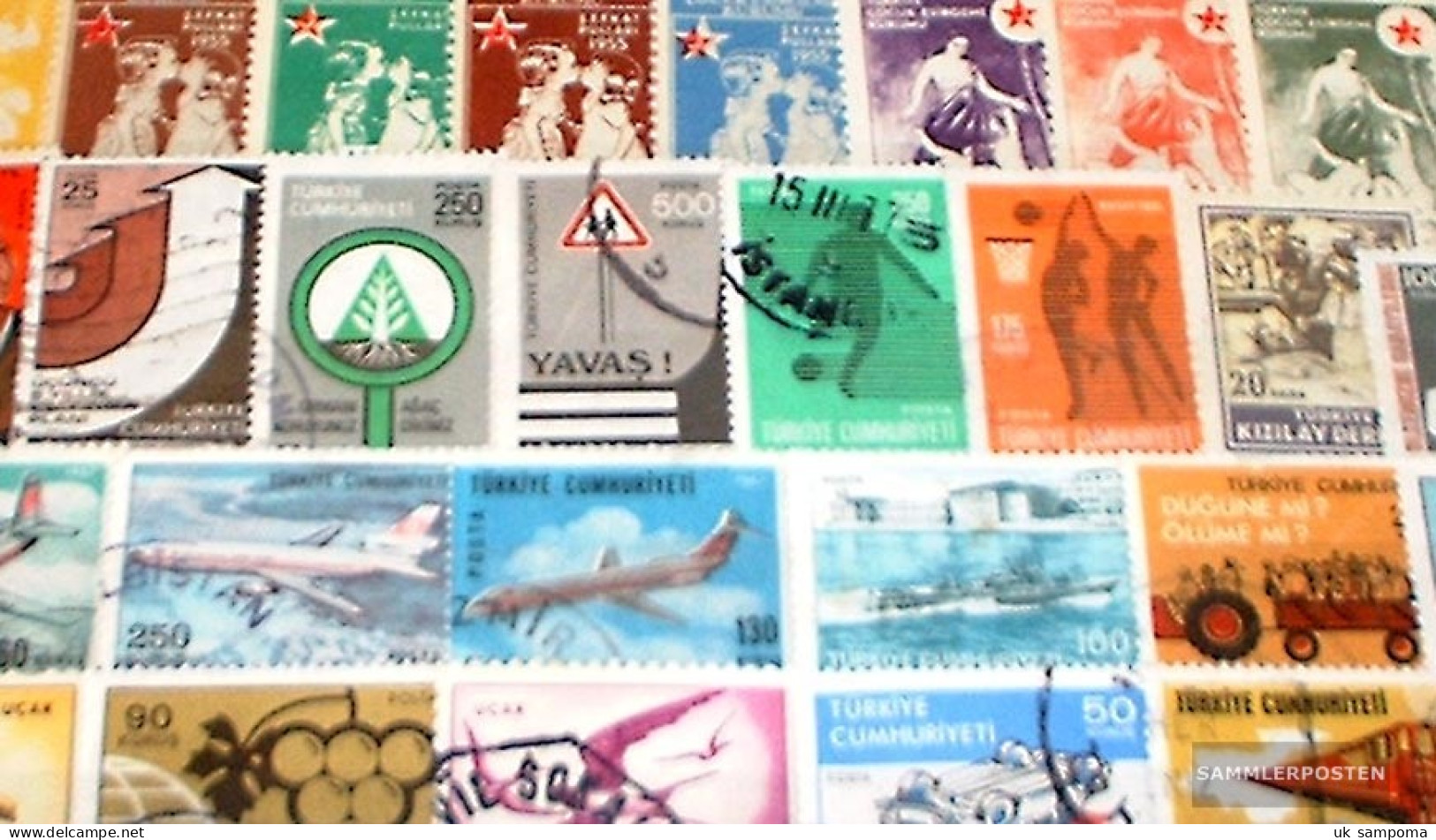 Turkey 100 Different Special Stamps - Ongebruikt