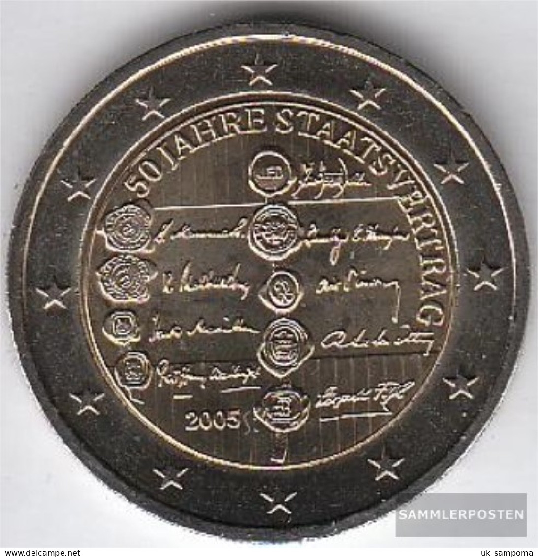 Austria 2005 Stgl./unzirkuliert Stgl./unzirkuliert 2005 2 Euro 50 Years State - Oesterreich