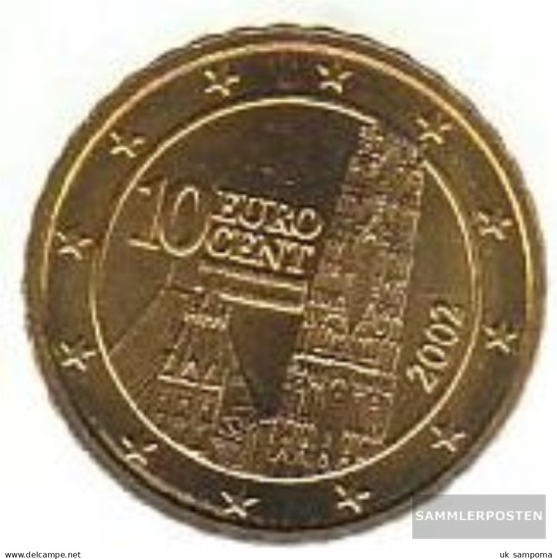 Austria O 4 2002 Stgl./unzirkuliert Stgl./unzirkuliert 2002 Kursmünze 10 Cent - Austria