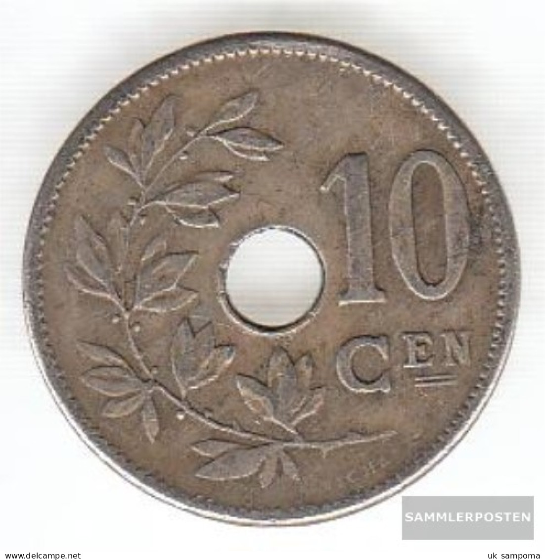 Belgium Km-number. : 53 1904 Extremely Fine Copper-Nickel Extremely Fine 1904 10 Centimes Gekröntes Monogram - 10 Cents