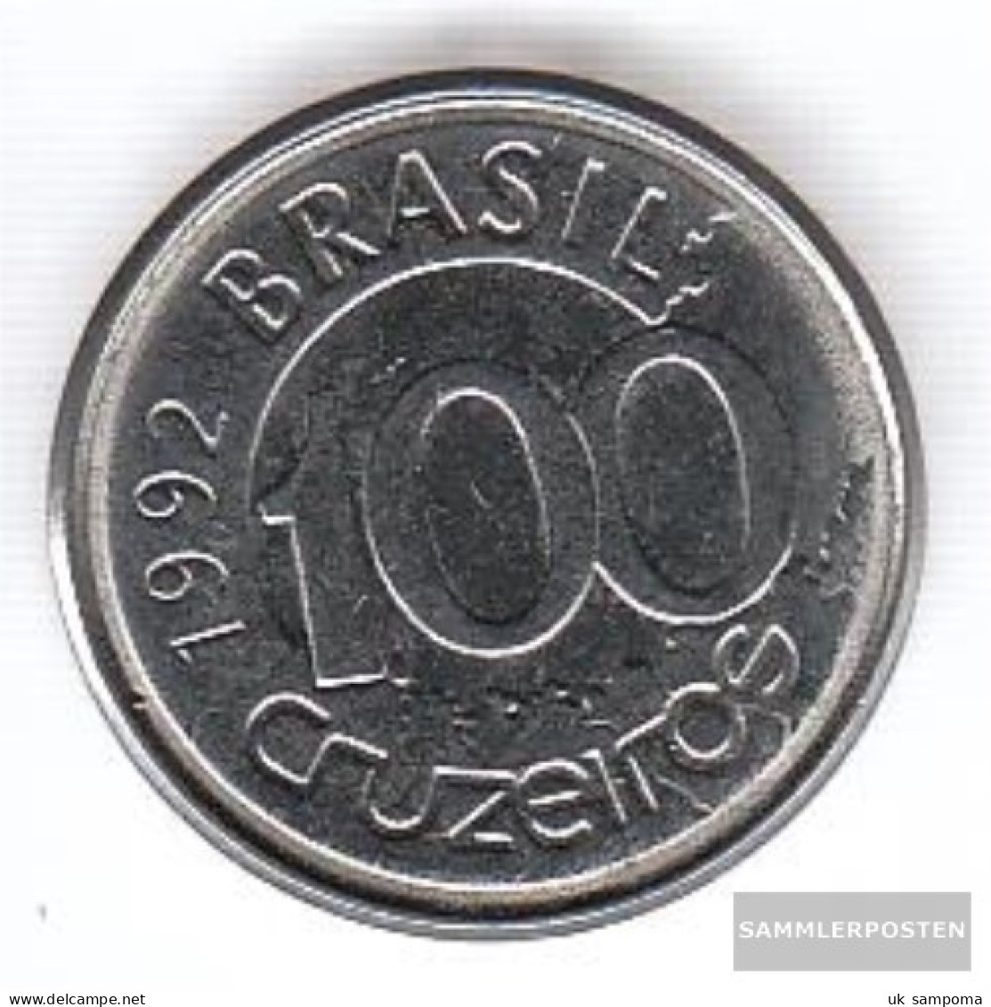 Brazil Km-number. : 623 1993 Extremely Fine Steel Extremely Fine 1993 100 Cruzeiros Manatee - Brasilien