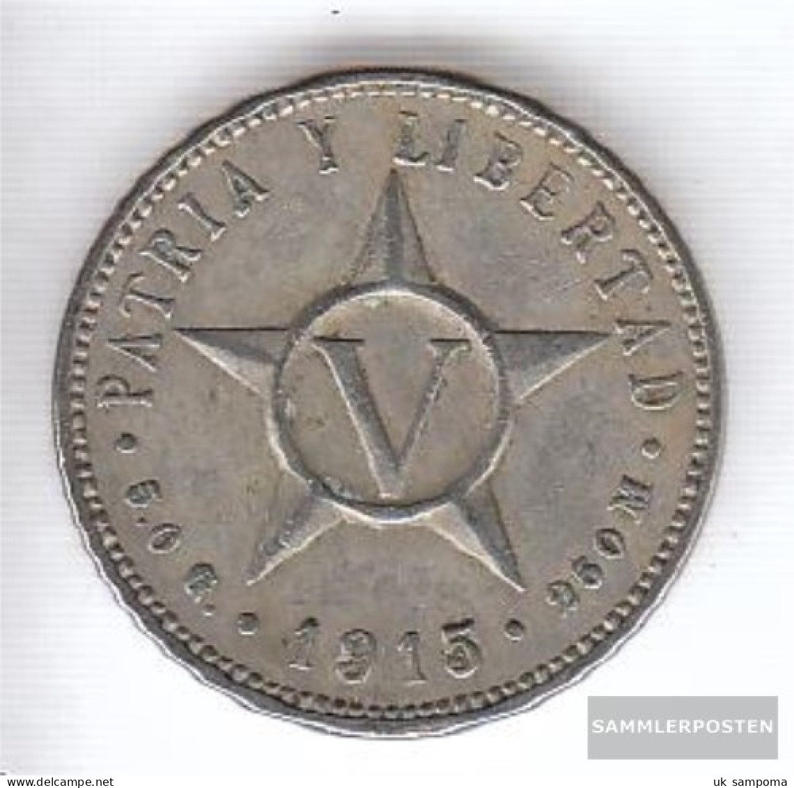 Cuba Km-number. : 11 1960 Very Fine Copper-Nickel Very Fine 1960 5 Centavos Crest - Cuba