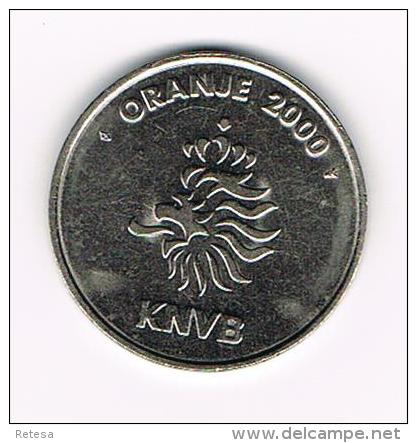 *** JETON  PHILLIP COCU KNVB  ORANJE 2000 - Pièces écrasées (Elongated Coins)