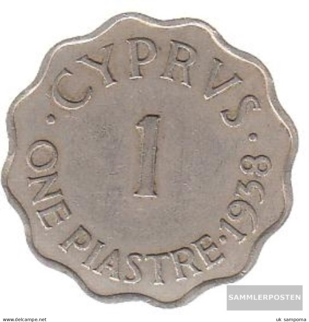 Cyprus Km-number. : 23 1942 Very Fine Bronze Very Fine 1942 1 Piastre George VI. - Chypre
