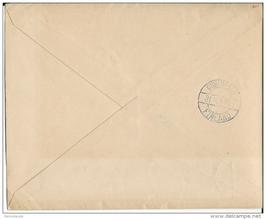 FINLANDE - 1890 - ENVELOPPE ENTIER POSTAL De DICKURSBY - Postal Stationery