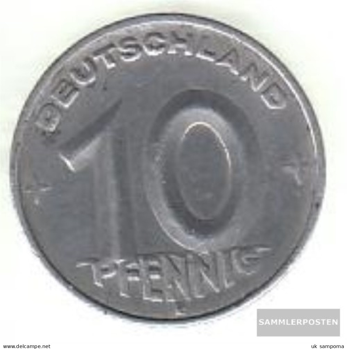 DDR Jägernr: 1503 1949 A Very Fine Aluminum Very Fine 1949 10 Pfennig Later On Gear - Ukraine