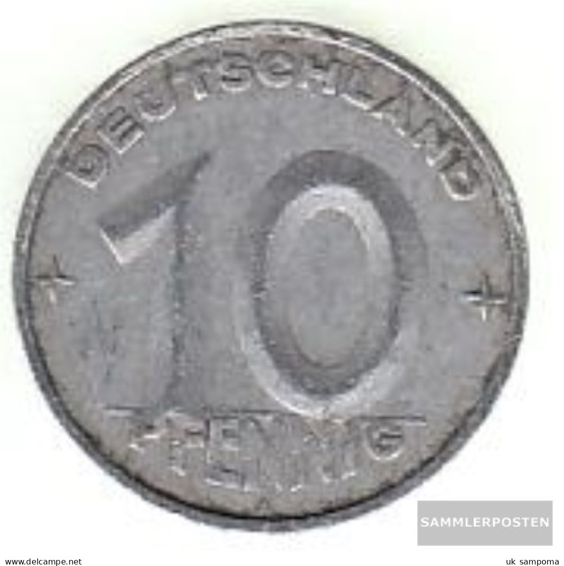 DDR Jägernr: 1507 1952 A Extremely Fine Aluminum Extremely Fine 1952 10 Pfennig Hammer And Zirkel Zwisch - 10 Pfennig