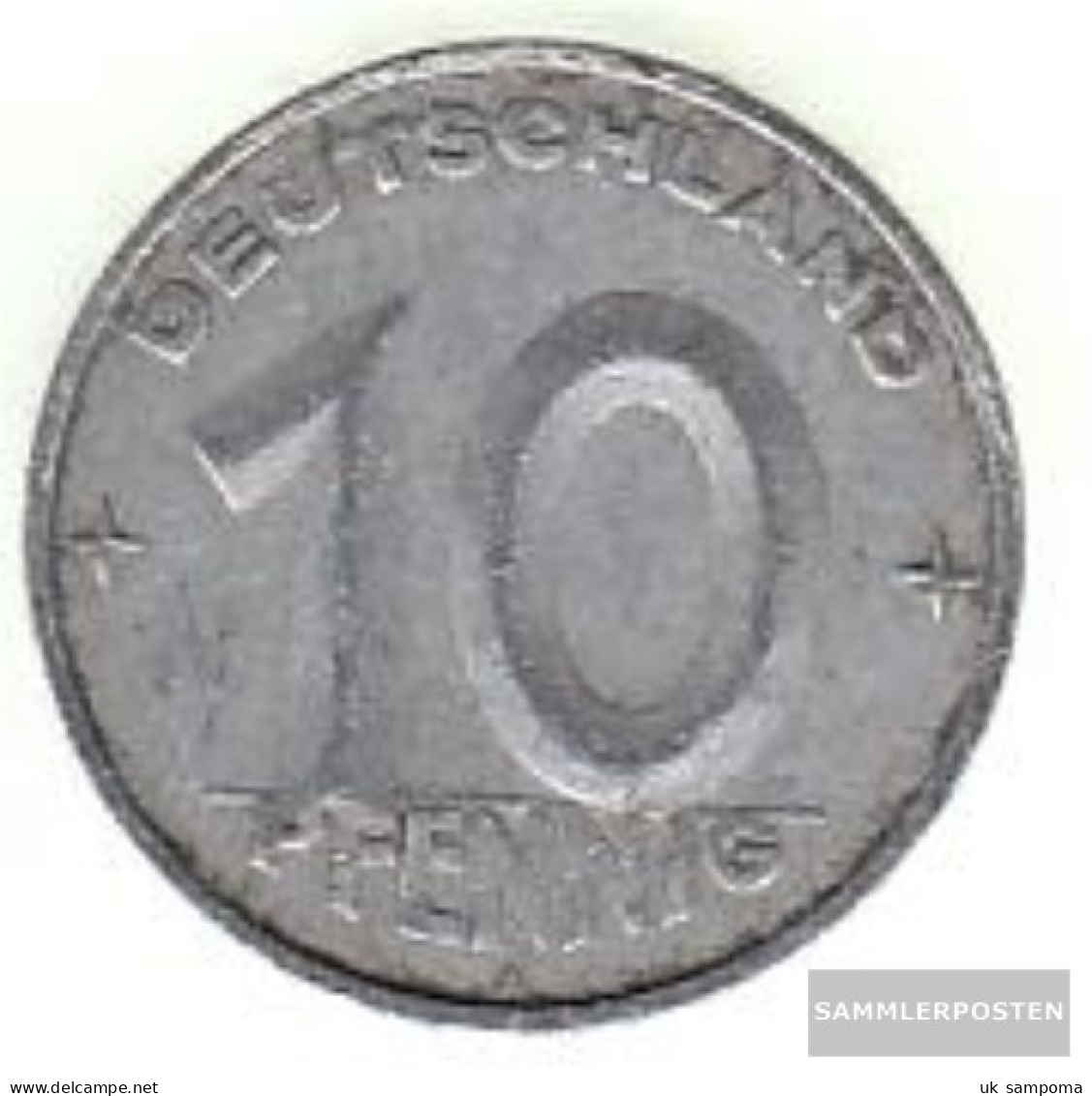 DDR Jägernr: 1507 1953 E Very Fine Aluminum Very Fine 1953 10 Pfennig Hammer And Zirkel Zwisch - Ukraine