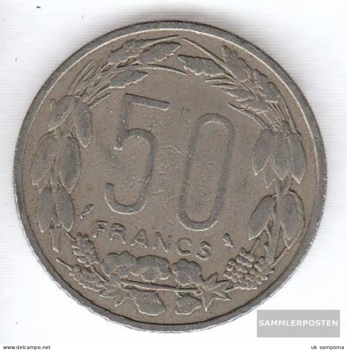 Equatorial-Africa-States Km-number. : 3 1961 Very Fine Copper-Nickel Very Fine 1961 50 Francs Antelope - Other - Africa