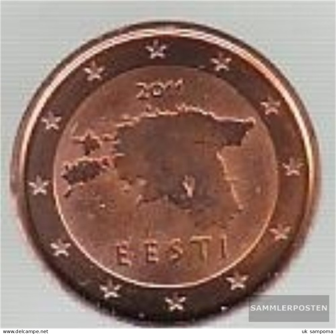 Estonia Est 1 2011 Stgl./unzirkuliert Stgl./unzirkuliert 2011 Kursmünze 1 Cent - Estonie