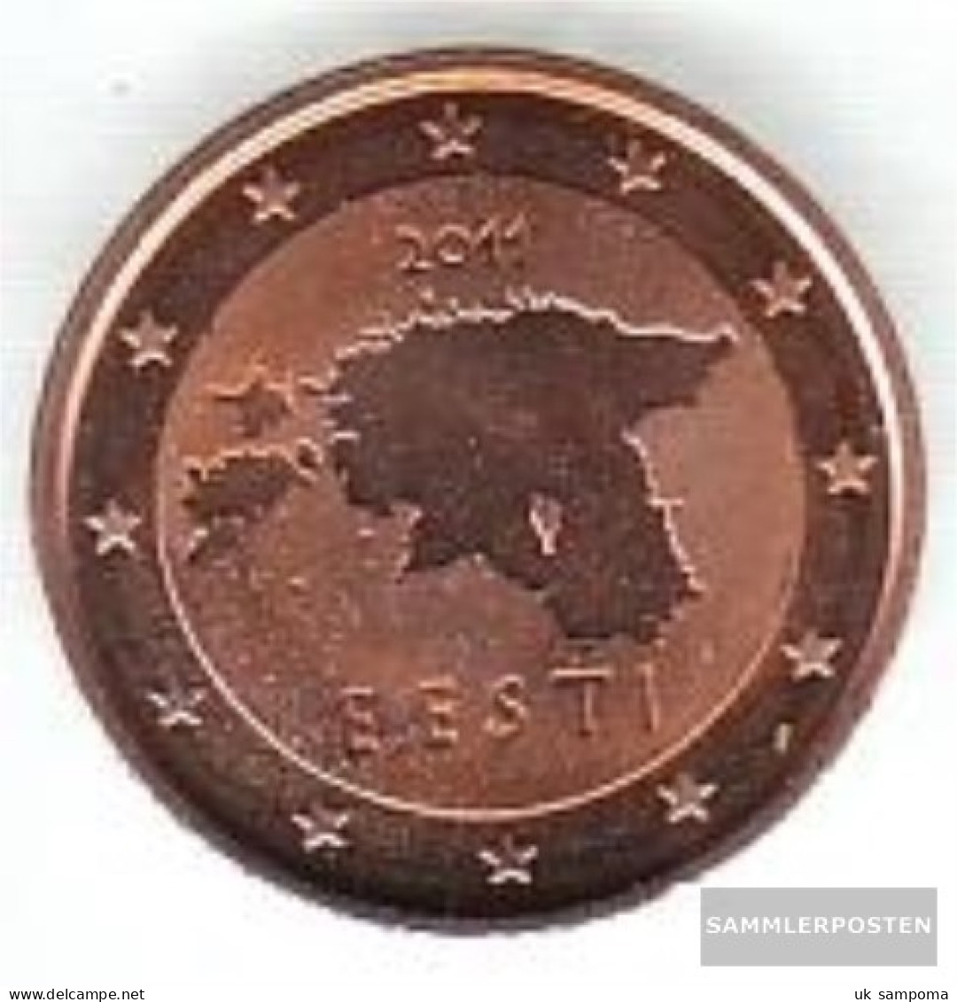 Estonia Est 2 2011 Stgl./unzirkuliert Stgl./unzirkuliert 2011 Kursmünze 2 Cent - Estonia