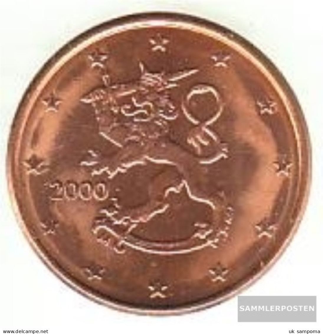 Finland FIN 3 2000 Stgl./unzirkuliert Stgl./unzirkuliert 2000 Kursmünze 5 Cent - Finland