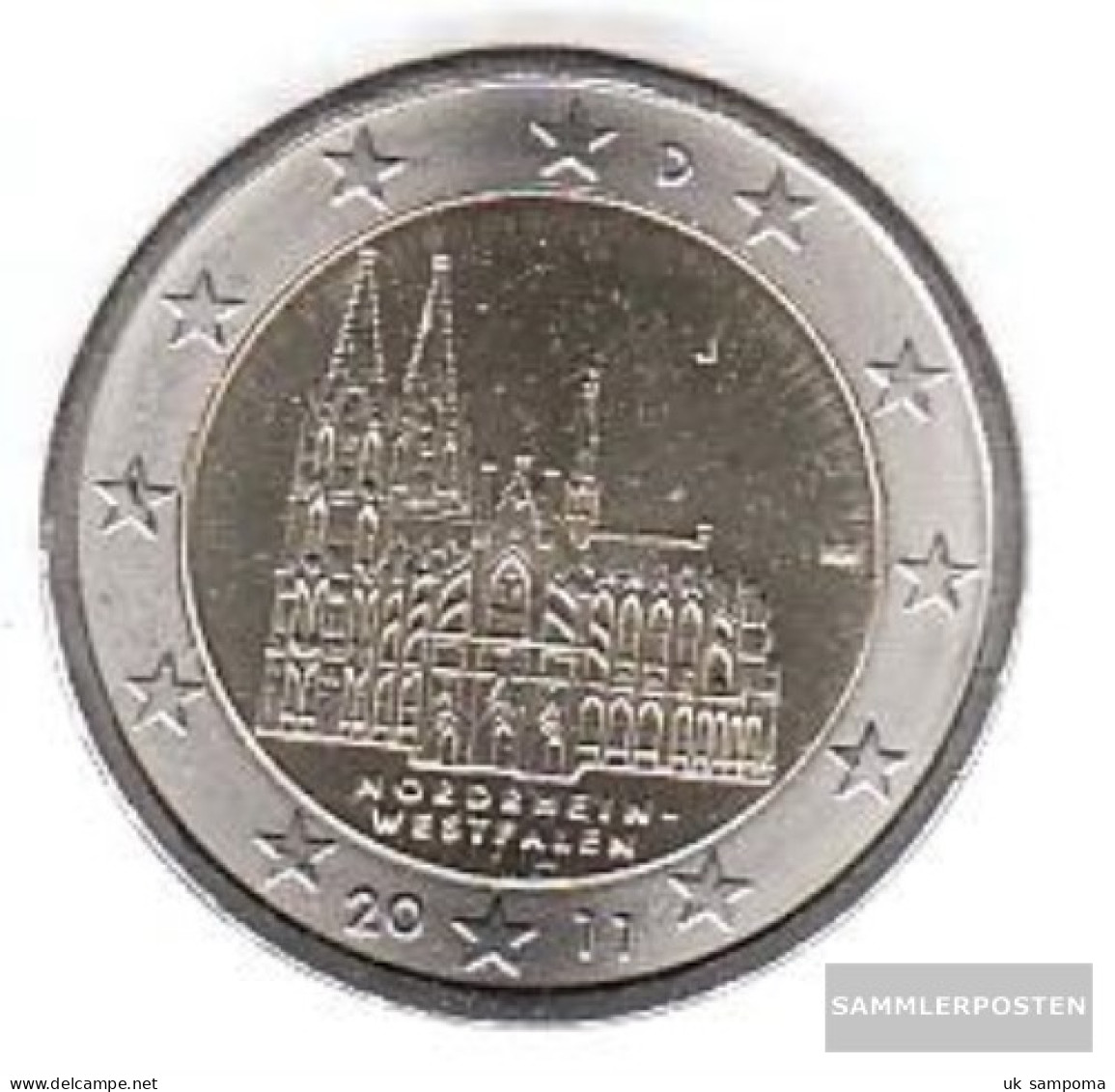 FRD (FR.Germany) Jägernr: 558 2011 J Stgl./unzirkuliert Stgl./unzirkuliert 2011 2 Euro Cologne Dom - Germany