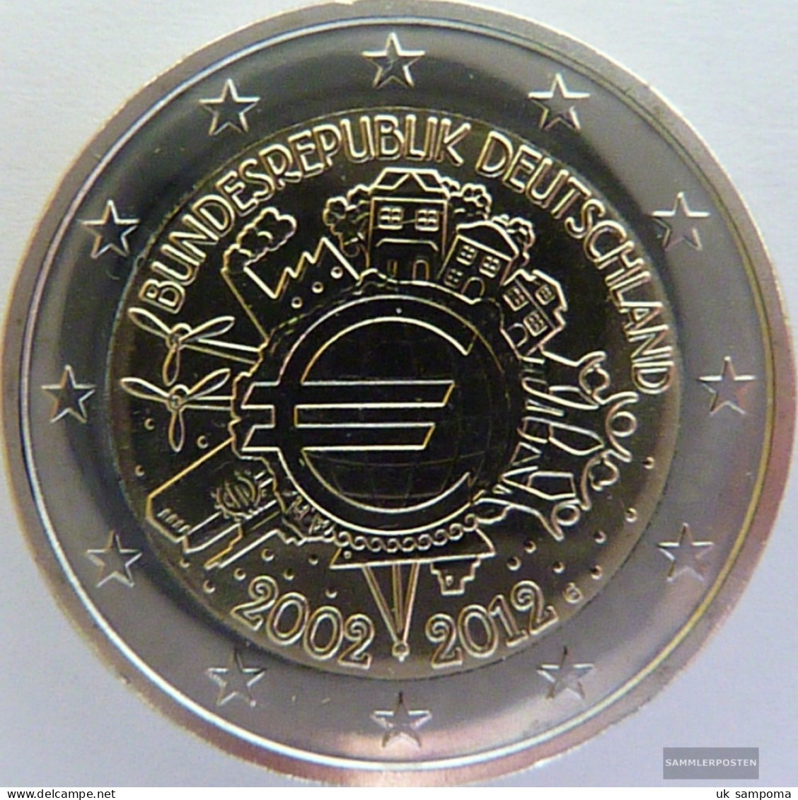 FRD (FR.Germany) Jägernr: 567 2012 D Stgl./unzirkuliert Stgl./unzirkuliert 2012 2 Euro 10 Years Euro - Germany