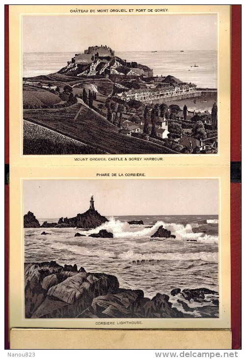 ROYAUME UNI 34 Views Of JERSEY With Map And Plan Guernsey Guernesy Brelade Gorey Helier Lecq Bouley Plemont Aubins